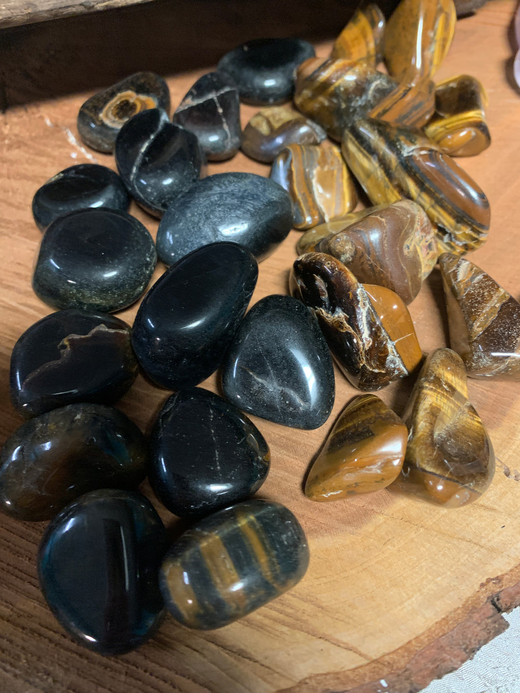 Crystal Tumbles Blue Banded Tigers Eye